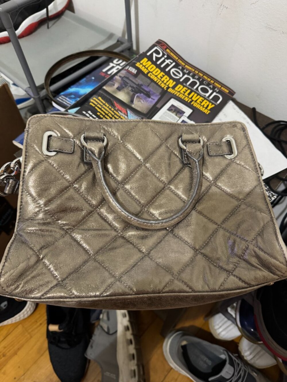 MICHAEL Michael Kors “Astor” quilted satchel/tote - Picture 10 of 10